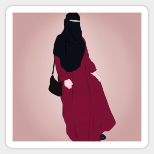 Hijabi - Muslimah - Hijab Hand drawn - Hijab Girl Sticker